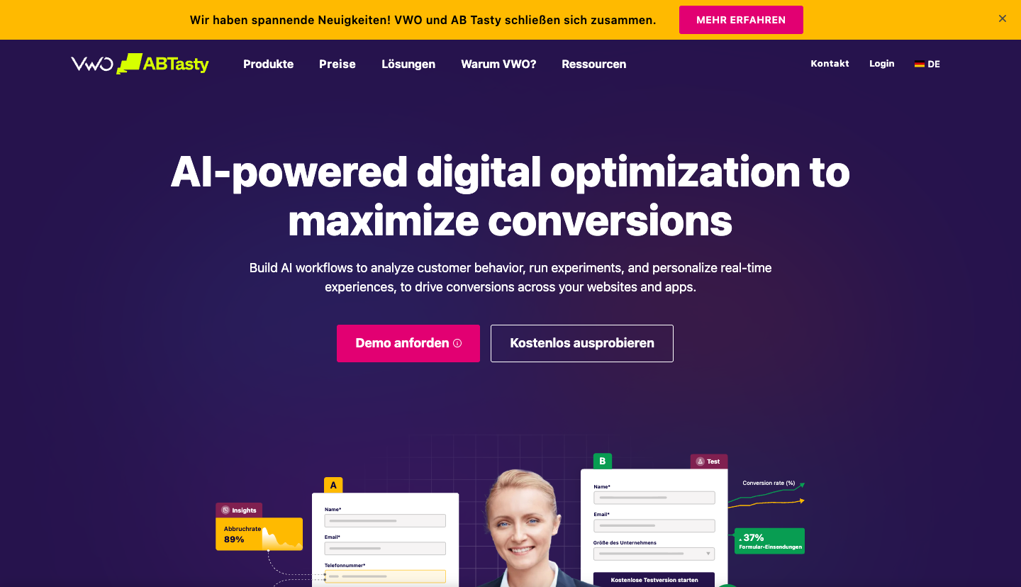 VWO website